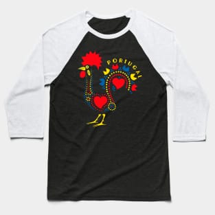 Rooster Portugal Baseball T-Shirt